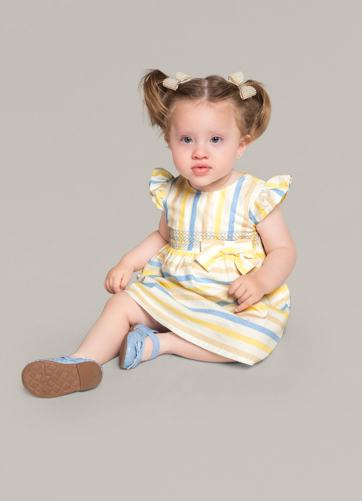 Vestido e Calcinha Listrados