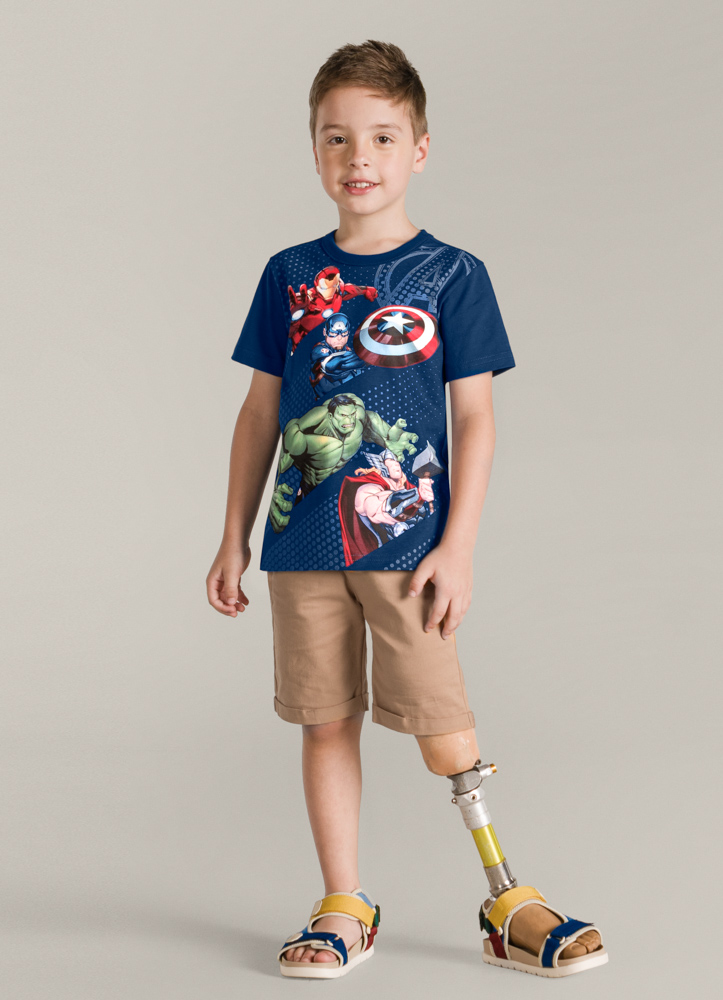 Camiseta M/malha/tam: 4/masculino