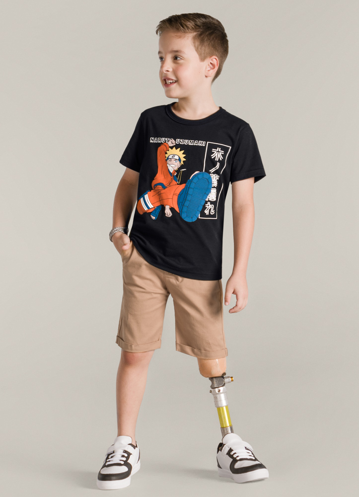 Camiseta Naruto Preta
