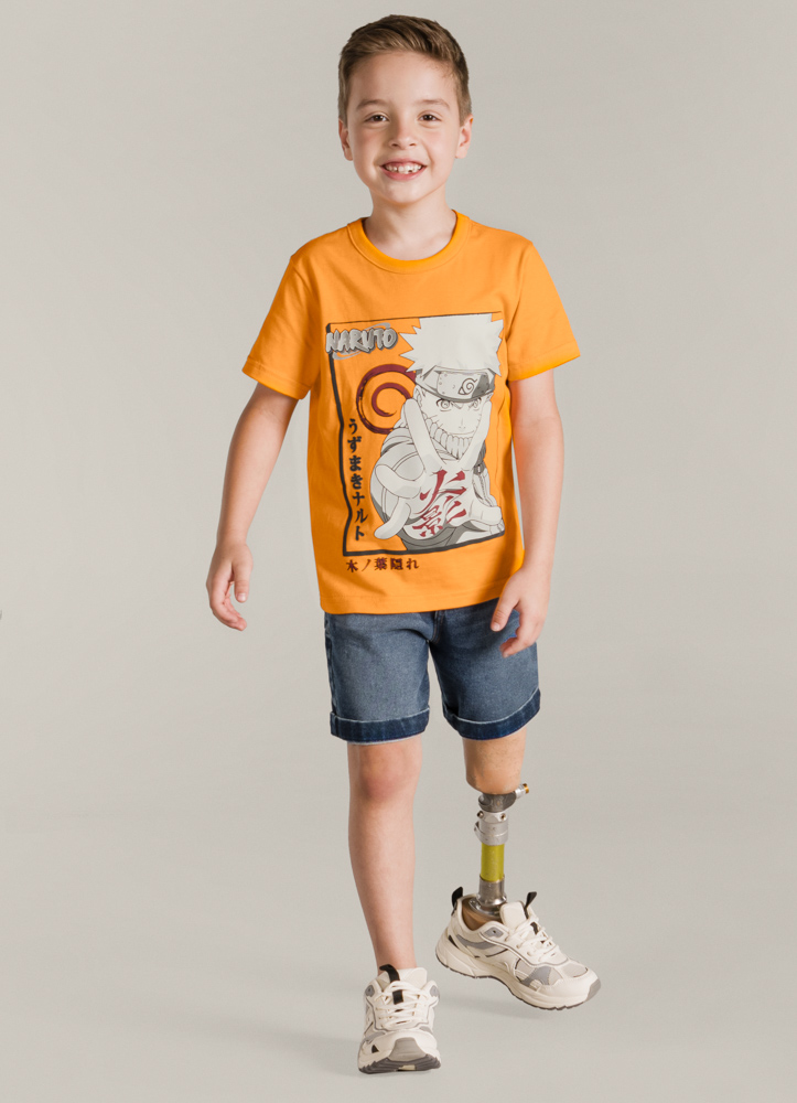 Camiseta Naruto Laranja