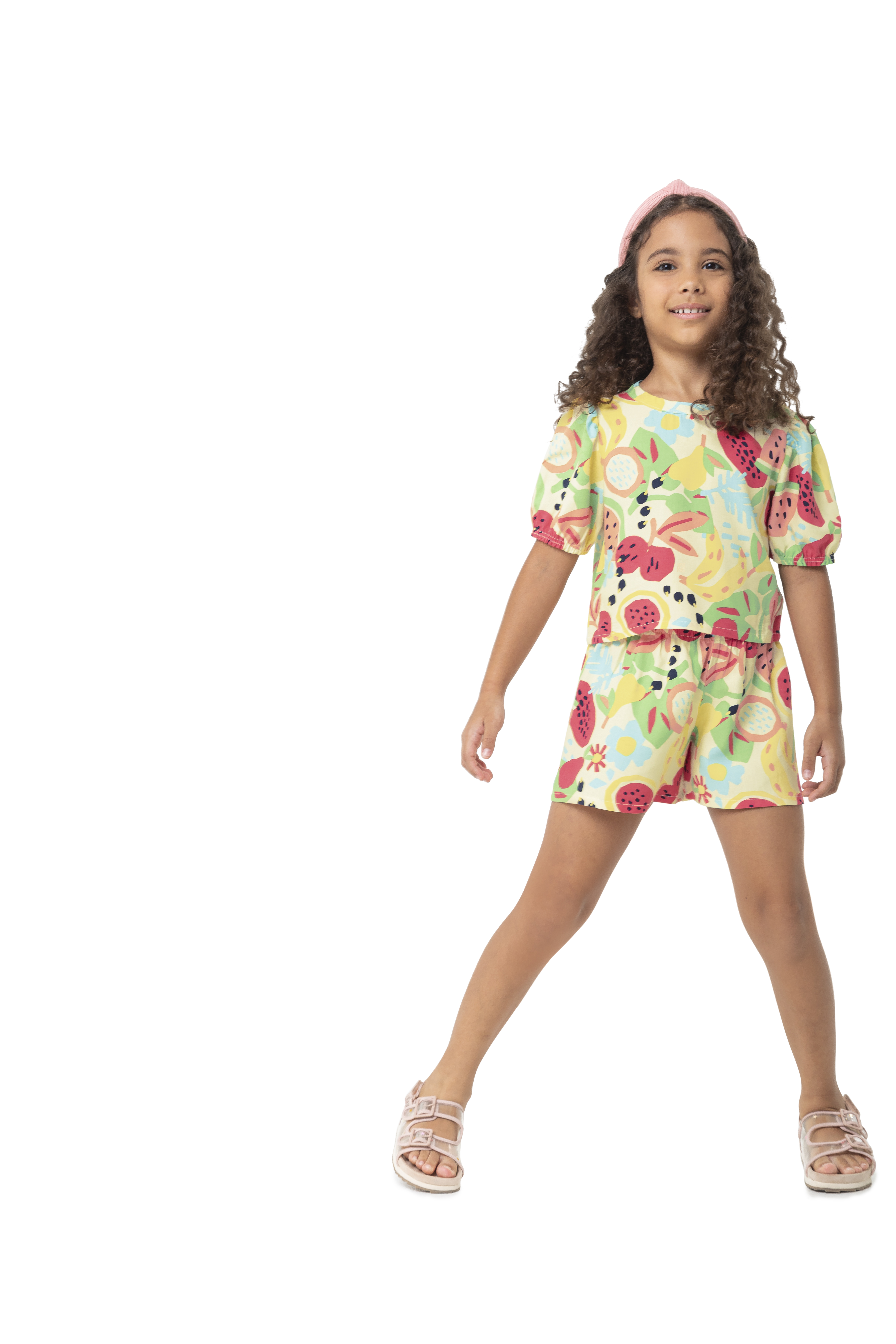 Conjunto Blusa/shorts Floral