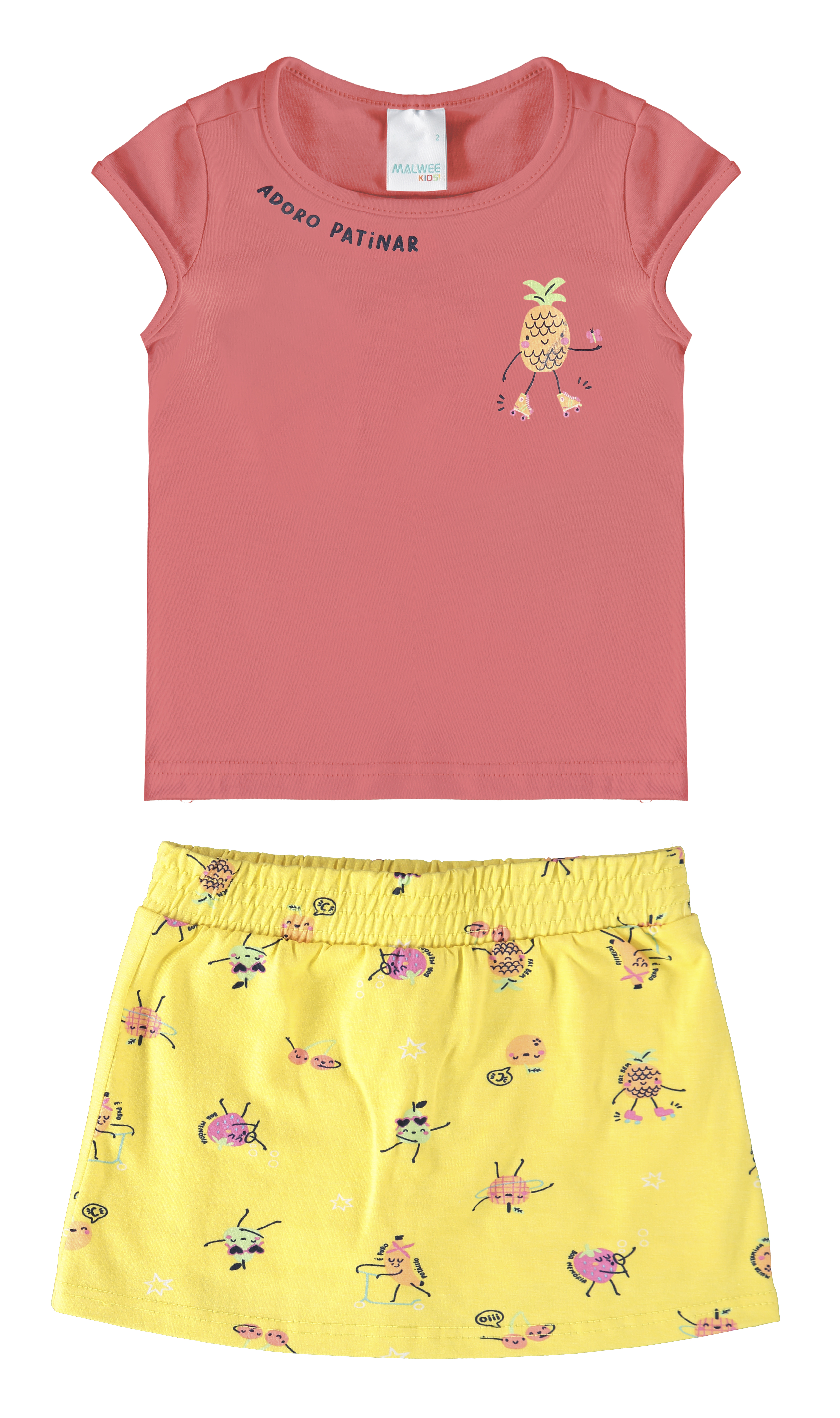 Conjunto Blusa/shorts Saia Cor 01650 Tam 4