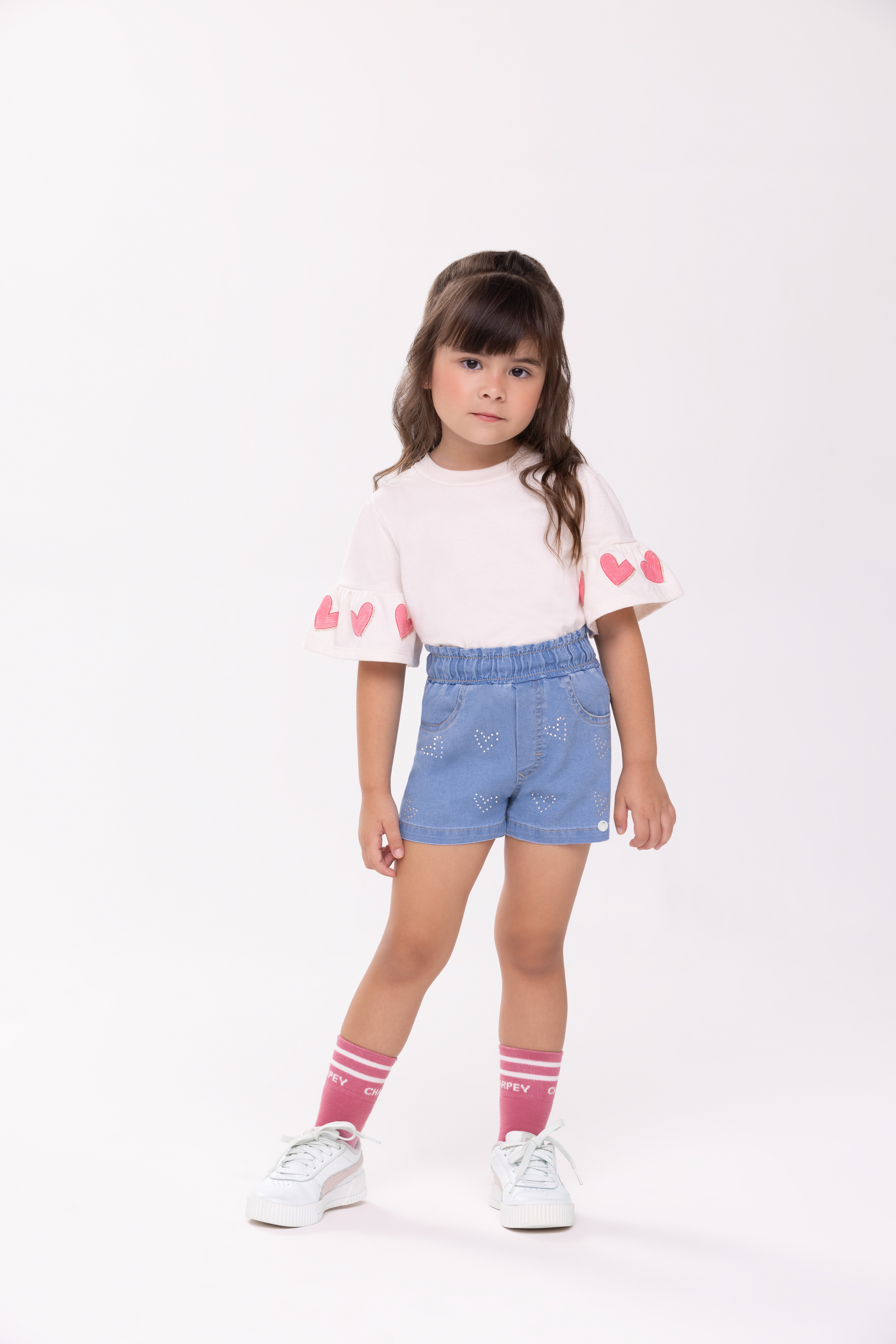 Blusa Manga Coração