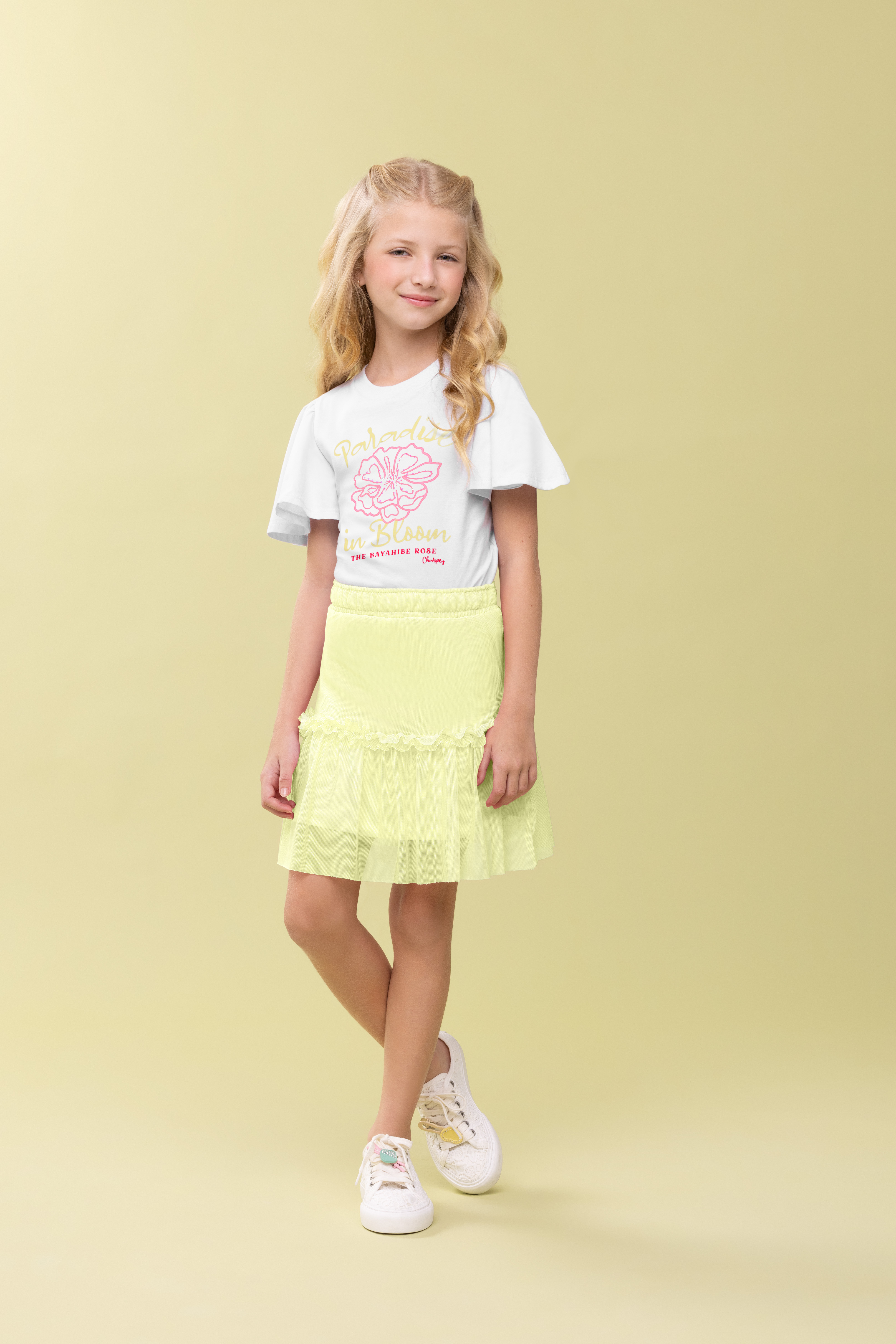 Conj. Blusa e Saia Tule Lima